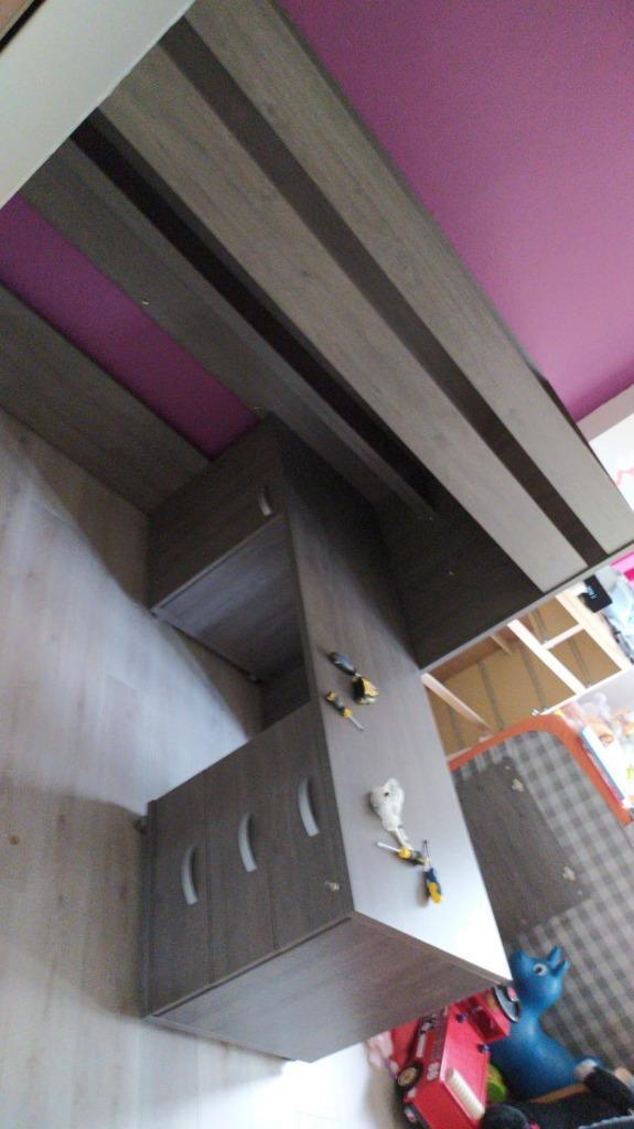 Loftbed+bureau, Kinderen en Baby's, Kinderkamer | Stapelbedden en Hoogslapers, Gebruikt, Hoogslaper, Ophalen