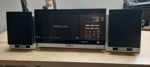 2 stereo's: 1 stereo hangmodel en 1 gewoon ministereo., TV, Hi-fi & Vidéo, Chaîne Hi-fi, Utilisé, Deck cassettes ou Lecteur-enregistreur de cassettes