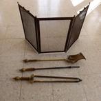 Koperen haardscherm met toebehoren, Ophalen