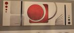 ** Zeer mooi canvas doek modern/abstract L160cm x H55cm***, Ophalen, Zo goed als nieuw