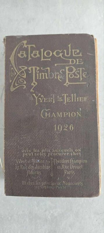 Postzegels 1926 catalogus Yvert et tellier beschikbaar voor biedingen