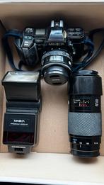 Appareil photo Minolta 7000 avec 2 zoom et un flash, Audio, Tv en Foto, Ophalen, Gebruikt, Spiegelreflex, Minolta