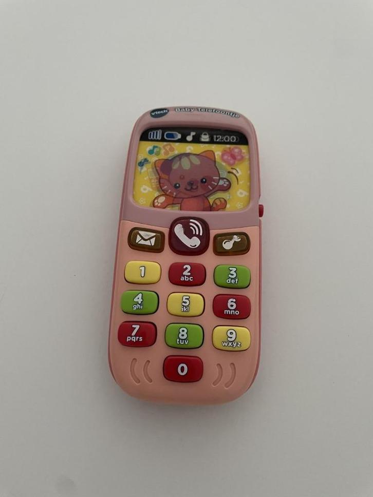 Vtech roze telefoon, Kinderen en Baby's, Speelgoed | Vtech, Zo goed als nieuw, 6 maanden tot 2 jaar, Ophalen of Verzenden