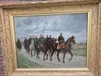 Cavaliers huile sur toile, Ophalen
