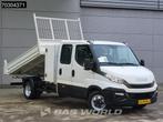 Iveco Daily 35C14 Dubbel Cabine Open Laadbak met Kist Dubbel, Auto's, Stof, Gebruikt, Euro 6, Iveco