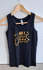 Dans T-shirt, Zwart, Overige typen, Nieuw, Ophalen of Verzenden