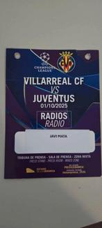 Accreditatie voetbal 2025 Villarreal Juventus kampioen, Verzenden, Zo goed als nieuw