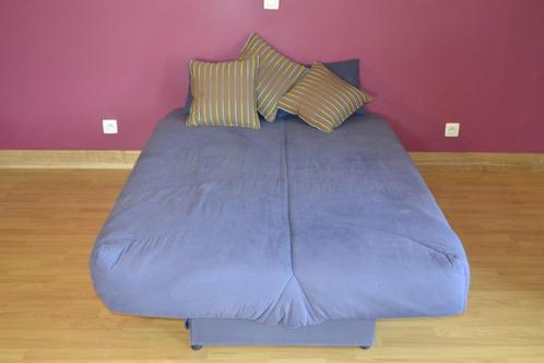Slaapbank Clic clac, Huis en Inrichting, Slaapkamer | Slaapbanken, Zo goed als nieuw, 140 cm, 190 cm of minder, Tweepersoons, Blauw