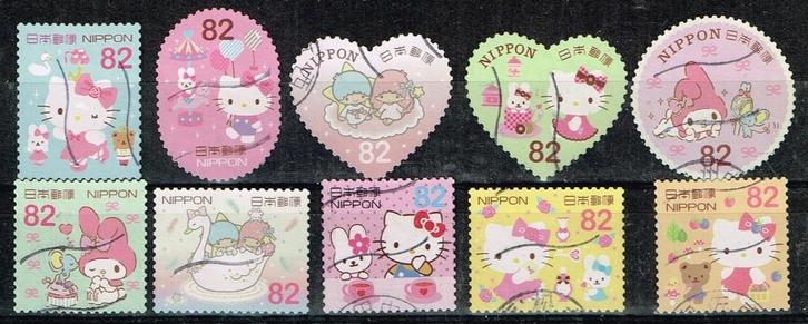 Postzegels uit Japan - K 5214 - Sanrio figuren, Postzegels en Munten, Postzegels | Azië, Gestempeld, Oost-Azië, Verzenden
