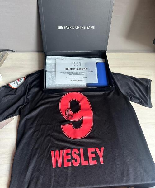 Matchworn en gesigneerd shirt Wesley, Verzamelen, Sportartikelen en Voetbal, Nieuw, Shirt, Ophalen of Verzenden