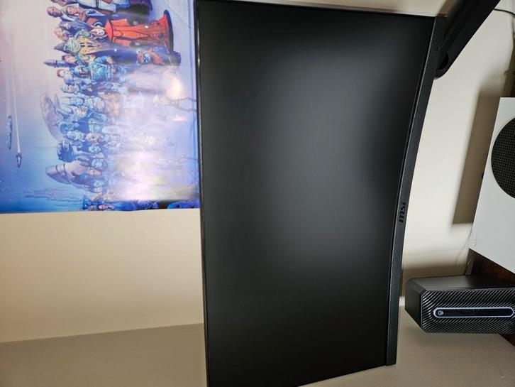 Complete Dual Monitor Gaming Setup – MSI Curved + GasliftArm, Computers en Software, Monitoren, Zo goed als nieuw, 101 t/m 150 Hz