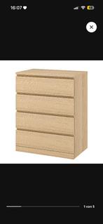 Ikea lade kast in eik, 25 à 50 cm, Enlèvement, Utilisé, 50 à 100 cm