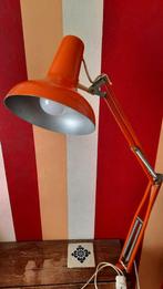 Vintage architectenlamp oranje bureaulamp, Antiek en Kunst, Ophalen