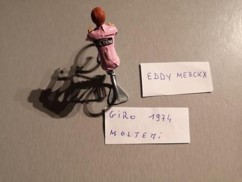 Eddy Merckx metal rider giro 74 Maglia Rosa, Collections, Articles de Sport & Football, Envoi