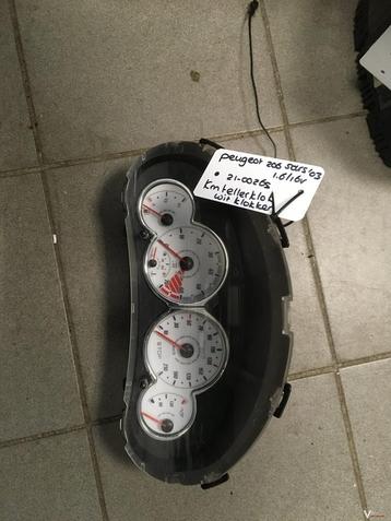 peugeot 206 1.6 16v '03 tllerklok / unit wit beschikbaar voor biedingen