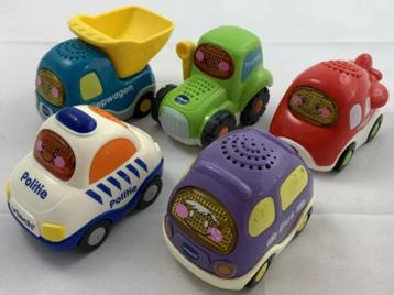 Voitures Vtech Toet Toet, 5 pièces, avion, tracteur, bus, po