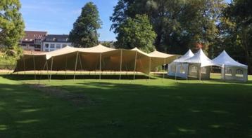 Stretchtent - bedouin tent - nomadentent - shelter 7m x 7m, Enlèvement, Utilisé, Article de fête