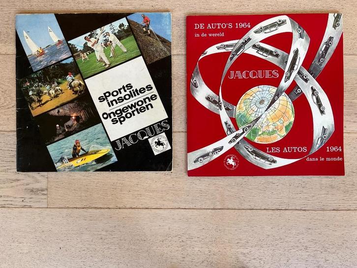 8 oude verzamelalbums Superchocolat Jacques, Verzamelen, Merken en Reclamevoorwerpen, Gebruikt, Overige typen, Ophalen of Verzenden