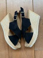 Nieuwe Gabor suède sandalen sleehak 37 -4 1/2, Neuf, Enlèvement ou Envoi, Gabor, Noir