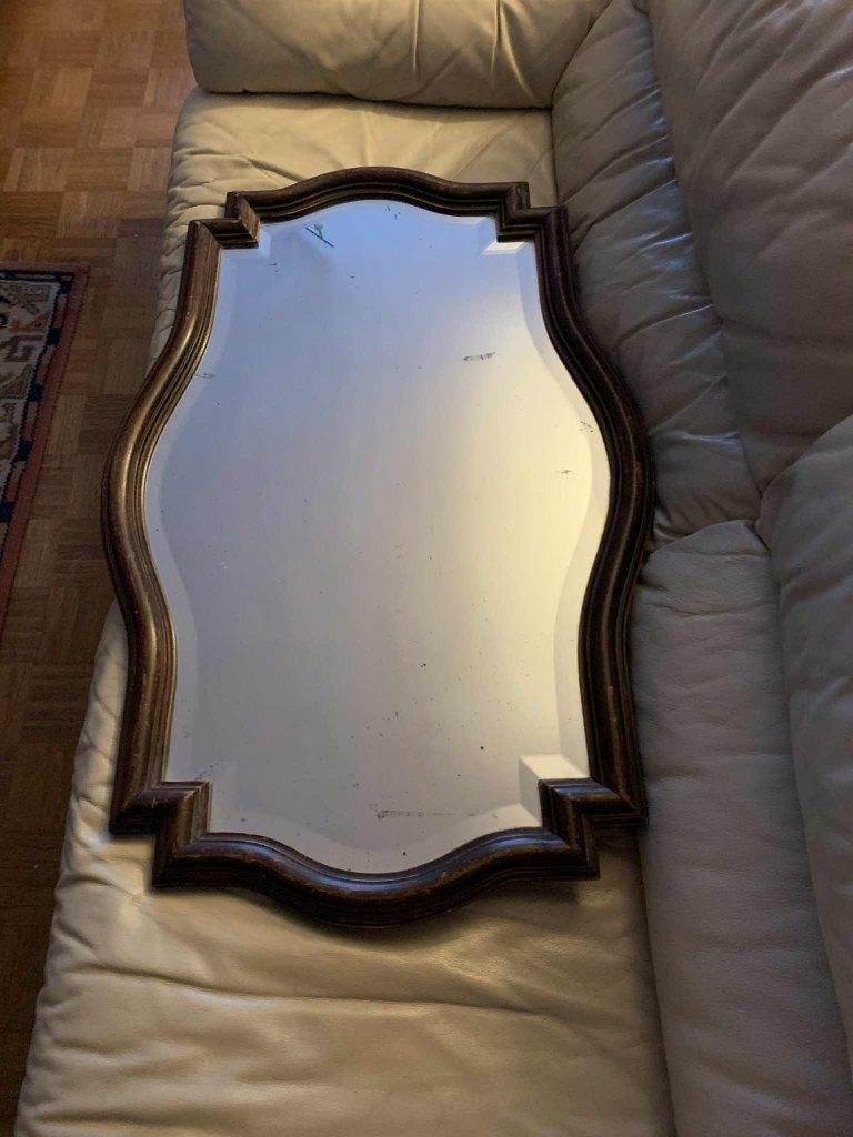 miroir, Antiquités & Art, Antiquités | Miroirs, Enlèvement, Ovale, 50 à 100 cm, Moins de 100 cm