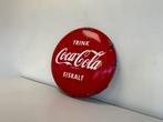 Coca-Cola emaille reclamebord, Reclamebord, Gebruikt, Ophalen of Verzenden