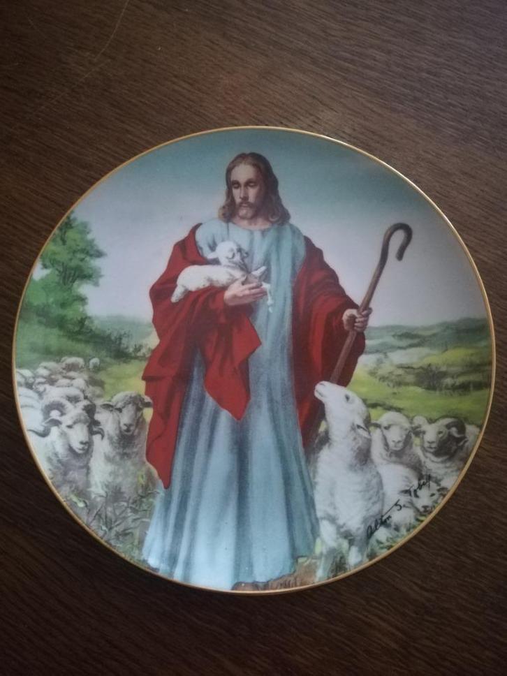 Religieuze sierborden in porselein, Antiek en Kunst, Antiek | Porselein, Ophalen