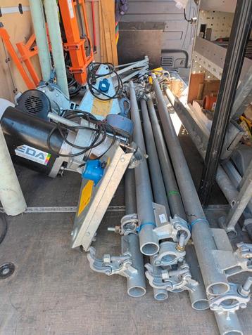 GEDA MAXI 150S,  TREUIL LEVAGE POUR ÉCHAFAUDAGE., Enlèvement, Utilisé