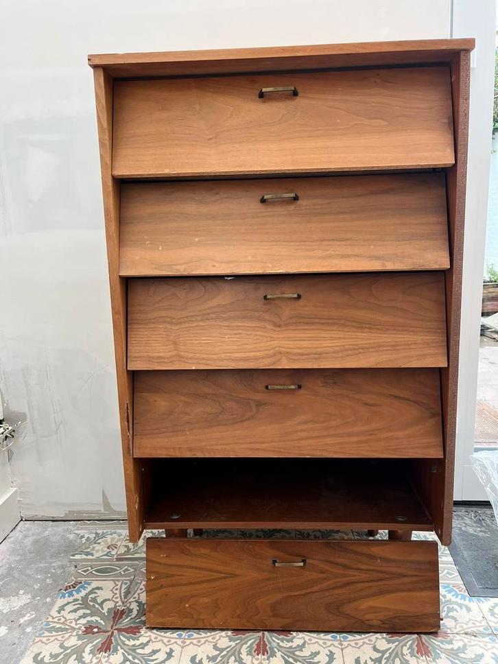 Vintage schoenenkast, Huis en Inrichting, Kasten | Schoenenkasten, Gebruikt, Ophalen
