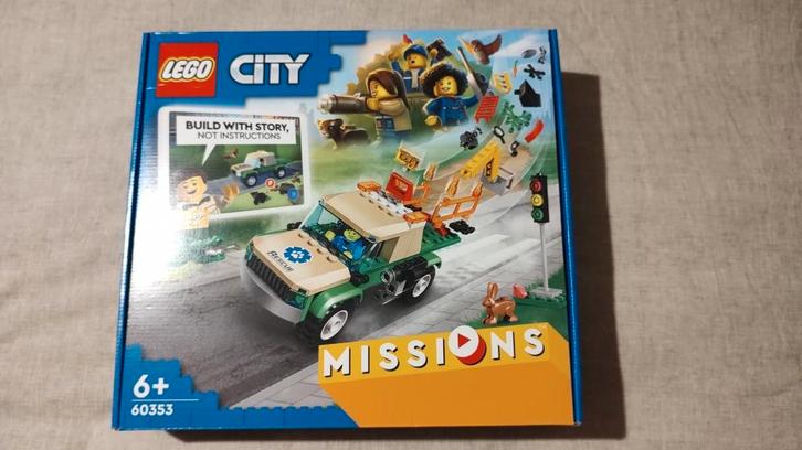 Lego City 60353 – Wilde dieren reddingsmissies, Kinderen en Baby's, Speelgoed | Duplo en Lego, Nieuw, Lego, Complete set, Ophalen of Verzenden