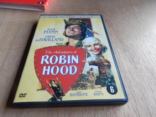 nr.1947 - Dvd: the adventures of robin hood - 2 disc - klass, Cd's en Dvd's, Dvd's | Klassiekers, Zo goed als nieuw, Actie en Avontuur
