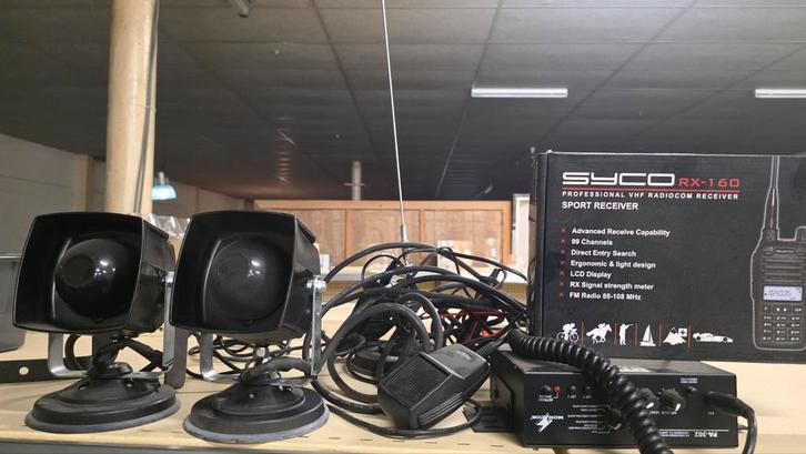 Complete wedstrijdcommunicatie set, Computers en Software, Pc speakers, Ophalen