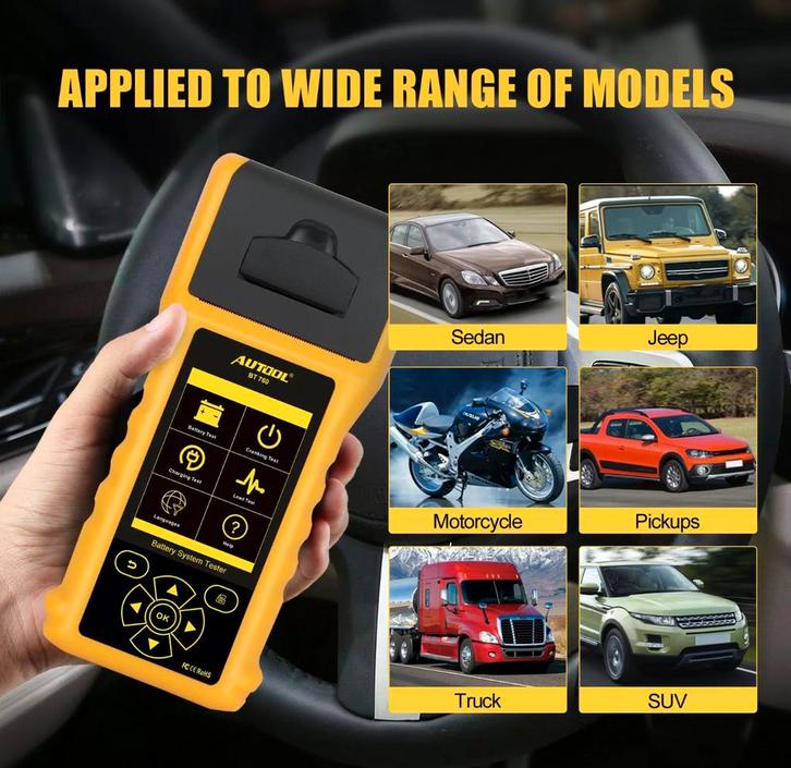 Autool BT-760 6V 12V 24V accu tester nieuw, Auto diversen, Autogereedschap, Ophalen of Verzenden