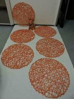 Lot de 6 chouettes sets de table orange PETIT PRIX, Huis en Inrichting, Keuken | Textiel, Oranje, Gebruikt, Ophalen of Verzenden
