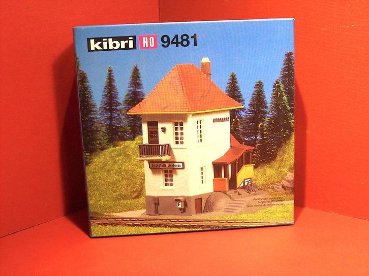 Signaalcabine, schakelstation - KIBRI 9481 H0, Hobby en Vrije tijd, Modeltreinen | H0, Nieuw, Brug, Tunnel of Gebouw, Gelijkstroom of Wisselstroom