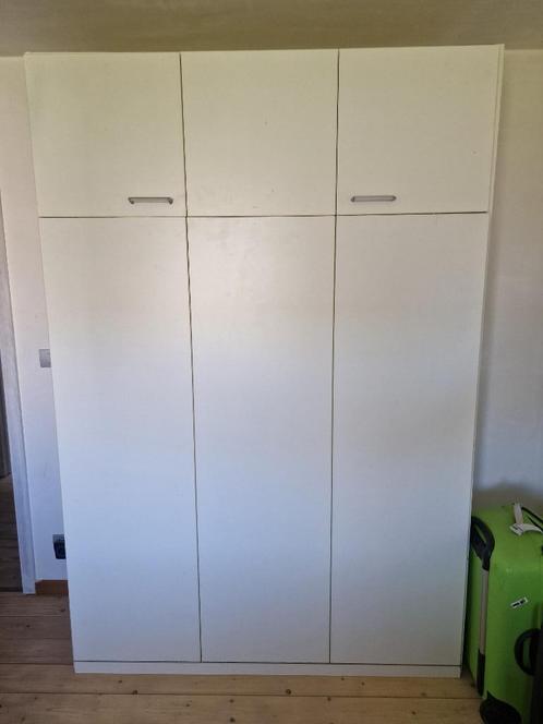 Opklapbed 2-persoonsbed, Huis en Inrichting, Slaapkamer | Bedden, Zo goed als nieuw, Tweepersoons, 140 cm, 200 cm, Hout, Wit, Ophalen