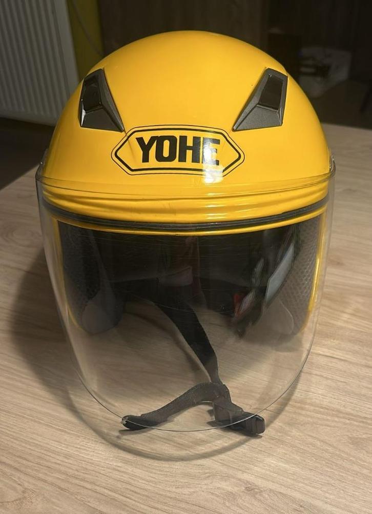 Gele YOHE integraal motorhelm – maat L, Motoren, Kleding | Motorhelmen, Dames, Heren, Integraalhelm, L, Overige merken, Tweedehands
