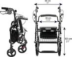 Rolstoel en rollator 2 in 1 | Nieuw, Diversen, Rolstoelen, -, Verzenden, Kmina, -