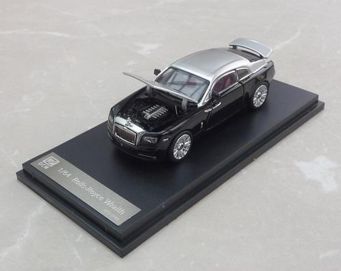 schaal 1-64 2013 Rolls-Royce Wraith 2-tone zilver/zwart, Hobby en Vrije tijd, Modelauto's | Overige schalen, Nieuw, Auto, Ophalen of Verzenden
