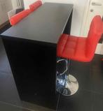 Bartafel met 3 barstoelen – goede staat, Huis en Inrichting, Tafels | Eettafels, Ophalen, 100 tot 150 cm, 50 tot 100 cm, Zo goed als nieuw