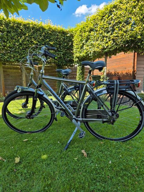 dames en heren fiets, merk gazelle, Fietsen en Brommers, Fietsen | Dames | Damesfietsen, Zo goed als nieuw, Gazelle, Versnellingen