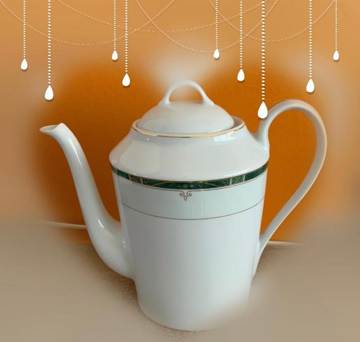 Théière et/ou service à café Porcelaine Limoges, Antiquités & Art, Antiquités | Porcelaine, Enlèvement ou Envoi