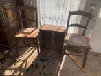 Vintage stoelen, Ophalen, Gebruikt, Twee, Bruin