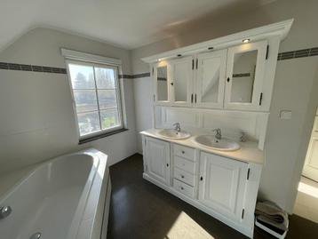 Badkamermeubel met dubbele lavabo + bovenkast – 160 cm breed beschikbaar voor biedingen