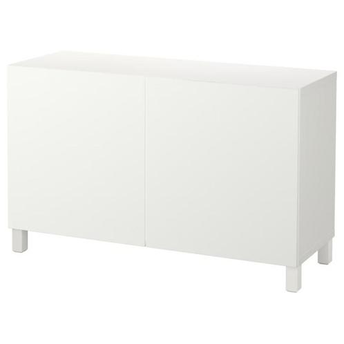 Besta dressoir Opberger met deuren, wit/Lappviken/Stubbarp w, Huis en Inrichting, Kasten | Dressoirs, Gebruikt, 100 tot 150 cm