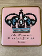Vintage Queen's diamanten jubileum blik 1952-201, Verzenden, Zo goed als nieuw, Koek(jes), Overige merken