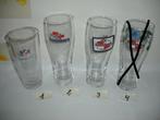 Kronenbourg bierglazen, 18 stuks voor € 4,00., Ophalen of Verzenden, Zo goed als nieuw, Glas of Glazen, Overige merken