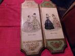 Twee antieke decoratieve kaders van Parijse mode., Ophalen of Verzenden