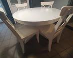 Eettafel + 4 stoelen, Huis en Inrichting, Complete eetkamers, Ophalen, Zo goed als nieuw