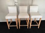 Barkrukken Ikea Henriksdal 3 stuks, Ophalen, Gebruikt, Met voetsteun, 60 tot 90 cm