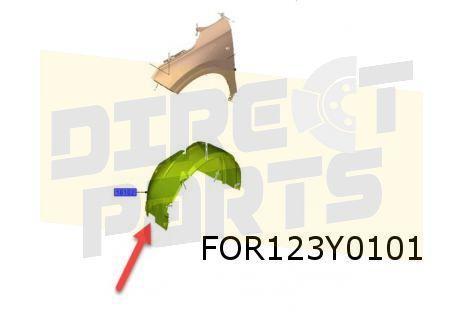 Ford Transit Courier (1/24-) modderkuip Links voor (Active), Auto-onderdelen, Carrosserie, Bumper, Ford, Nieuw, Verzenden